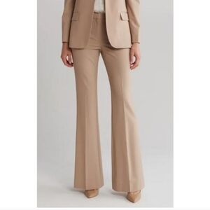 New Theory Demitria Traceable Wool Pants Camel Size 4